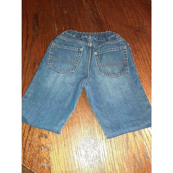 Boys 10 Childrens Place Bootcut Adjustable Waist Blue Denim Blue Jeans Cotton - Picture 3 of 3